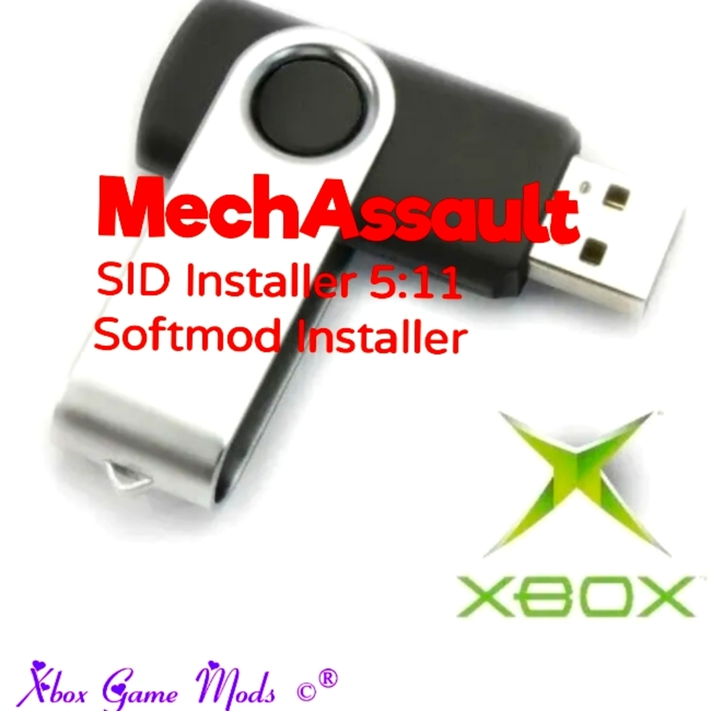 Original Xbox MECHASSAULT SID INSTALLER 5:11 Softmod USB FLASHDRIVE